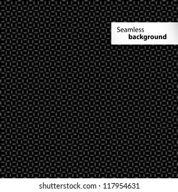 Seamless black square geometric texture