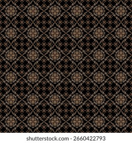 Nahtlose schwarze Textur Hintergrund mit Vintage florale Dekoration Muster