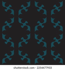 seamless black victorian geometric pattern with mosaic ornament