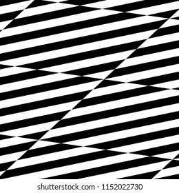 Seamless Black And White 3D Ground Tiles Two-Tone Background Vector Pattern