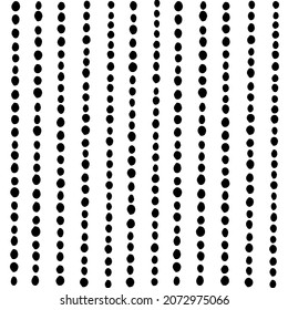 The seamless black and white abstract brush dot pattern. The creative monochrome hand drawn background for textile, wrapping paper, decoration.