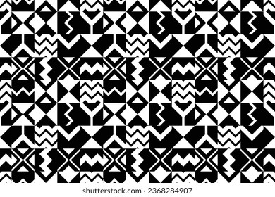 Sin inconveniente. Fondo geométrico abstracto blanco y negro. Afiche moderno mínimo.
