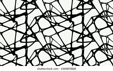 seamless black and white abstract pattern, marble background
