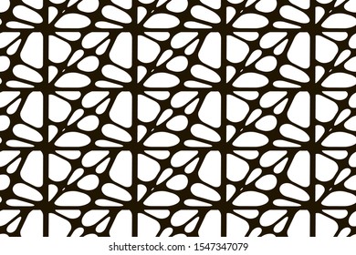 seamless black and white abstract pattern, marble background