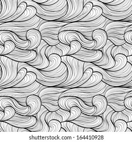 Seamless black and white abstract pattern