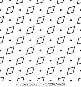 Seamless black and white abstract pattern