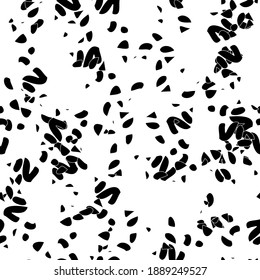 Patrón abstracto de blanco y negro sin inconvenientes. Repetición monocromática de fondo ondulado