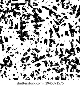 Seamless black and white abstract pattern. Grunge background monochrome repeating
