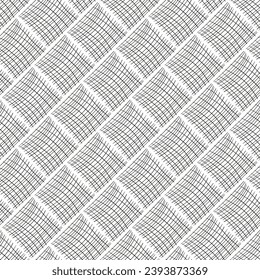 Seamless black and white abstract texture of repeating patterns