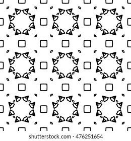 Seamless black and white abstract texture. Endless pattern with lines for prints, textiles, wrapping, wallpaper, website, blog etc. Vector illustration. 