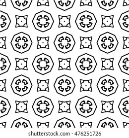 Seamless black and white abstract texture. Endless pattern with lines for prints, textiles, wrapping, wallpaper, website, blog etc. Vector illustration. 
