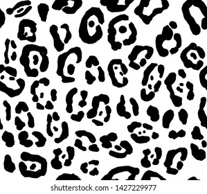 Seamless black and white animal skin texture
