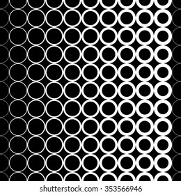 Seamless black and white background with abstract geometric shapes