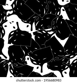 Fondo blanco y negro impecable. Monocromo de textura gruesa