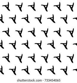 seamless black and white background pattern fashion textile wallpaper with abstract elements like boho or african style.