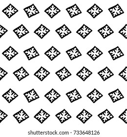 seamless black and white background pattern fashion textile wallpaper with abstract elements like boho or african style.