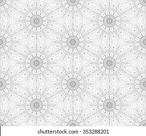 Seamless black and white background, texture, vector