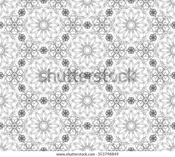 Seamless Black White Background Texture Vector Stock Vector (Royalty