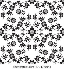 Seamless Black And White Background vectors 