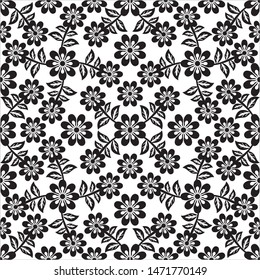 Seamless Black And White Background vectors 
