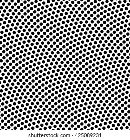 Seamless Black And White Basketball Texture With Bumps Vector Illustration