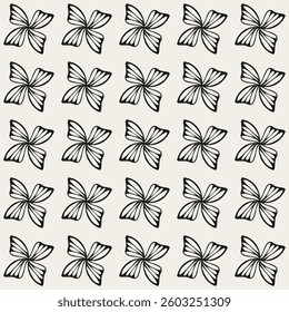 Seamless black and white butterfly wing pattern with a bold, graphic style. Perfect for fabric, wallpaper, and surface design. vector file.
