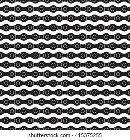 Seamless black and white chain seamless background tile