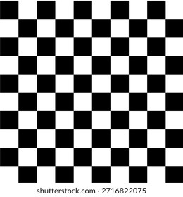 Fondo inconsútil del patrón del tablero de ajedrez blanco y negro