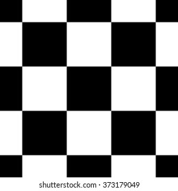 Seamless black and white chess pattern