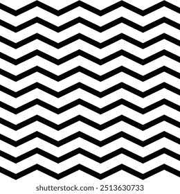 Seamless black and white chevron line art pattern, perfect for backgrounds, textiles, and modern design projects.