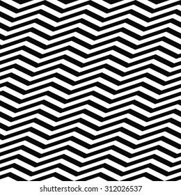 Seamless black white chevron pattern