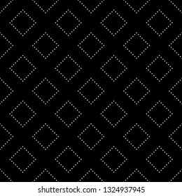 Seamless Black and White Circle Mosaic Pattern, Abstract Geometric Dots Modern Background.