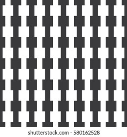Seamless black and white classic op art medieval geo pattern vector