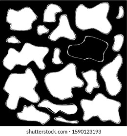 Seamless black and white cow pattern background, doodle style. Can be used for wallpaper, pattern fills, web page background, surface textures