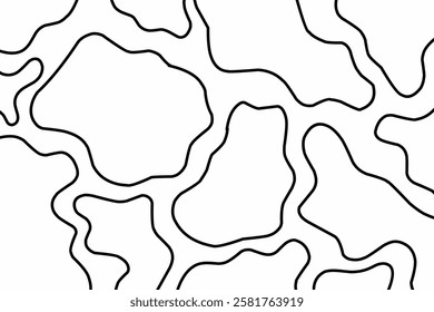 Seamless Black and White Cow Print Pattern Vector. Cow texture repeated design background pattern backdrop wallpaper. Turtle shield pattern