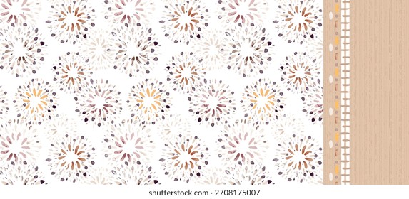 Seamless black and white decorative backgrounds in vintage style