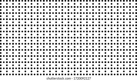 Seamless black and white dot, circle and square For backgrounds, website designs, fabric patterns, media cover
