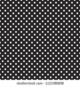 Seamless black and white dot pattern background. Ideal for packaging designs.