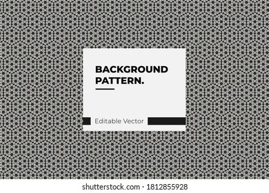 Seamless black white dot synchronize pattern vector