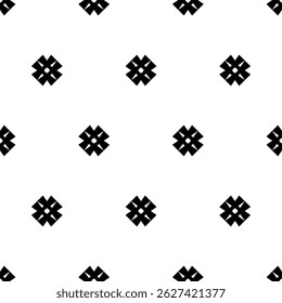 Seamless Black and White Fabric pattern background design. Seamless Black and White Geometric Pattern Background. Texture background design. Interlocking tile pattern. EPS vector illustration