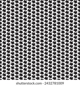 seamless black and white floral pattern