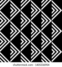 Seamless black white geometric background.EPS10 Illustration