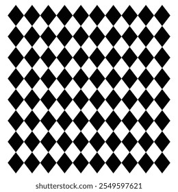 Seamless black and white geometric Diamond pattern. Rhombus black and white geometric seamless pattern.