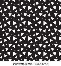 Seamless black - white geometric pattern