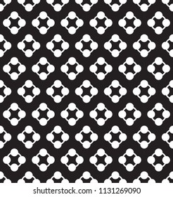 Seamless black - white geometric pattern vector illustration