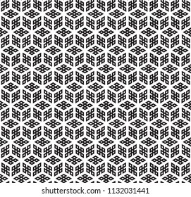 Seamless black - white geometric pattern