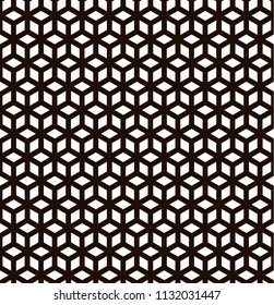 Seamless black - white geometric pattern