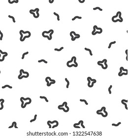 Seamless black & white geometric pattern. Abstract vector background