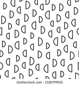 Seamless black & white geometric pattern. Abstract vector background