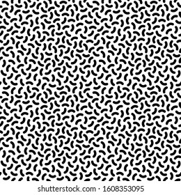 Seamless black and white geometric pattern. Fashion 80-90s. Hipster Memphis style.